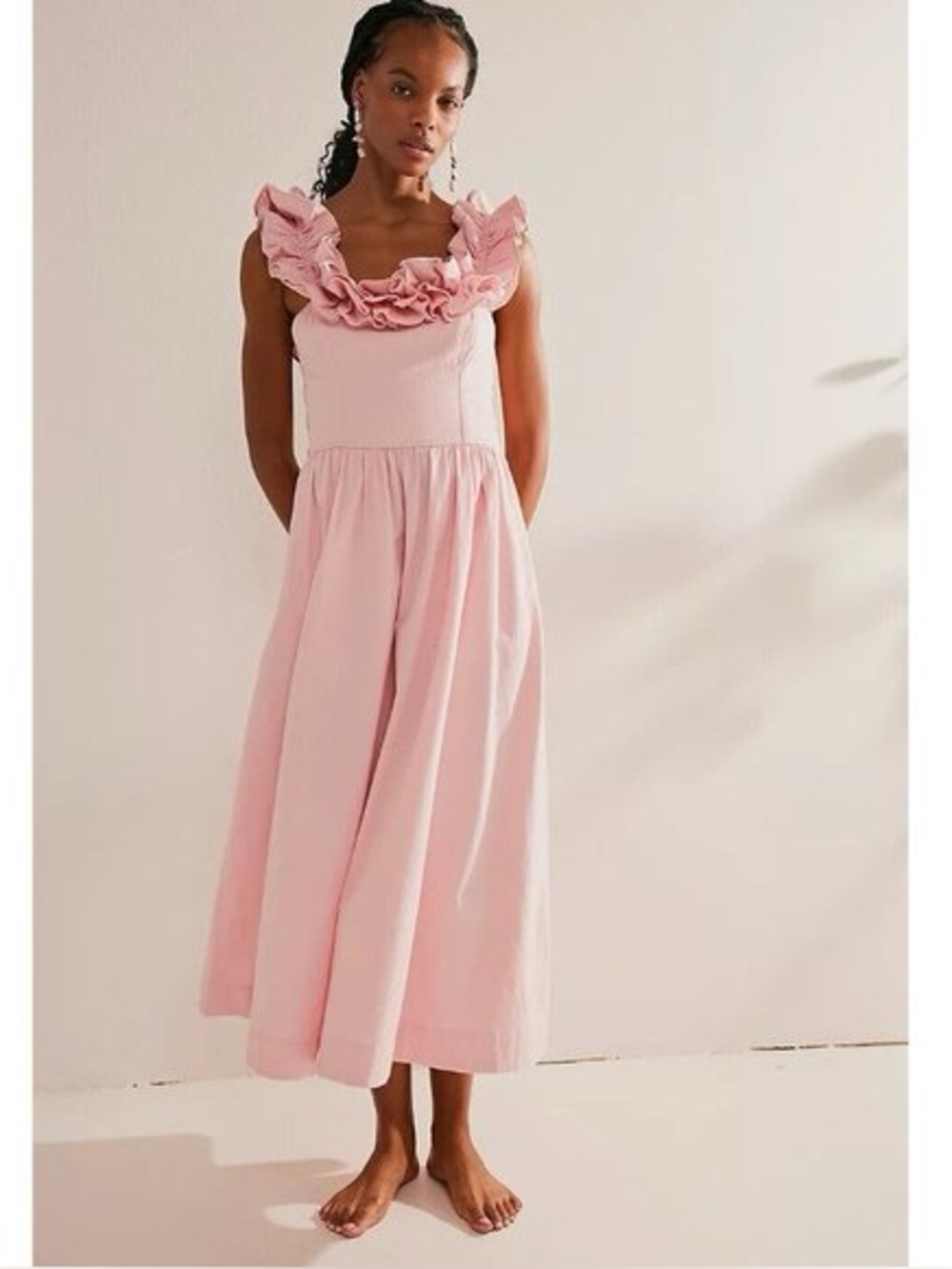 Free People Ruffle‎ It Up Midi Dress by free-est
